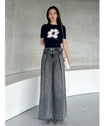 美品❣️SNIDEL❣️デニム❣️ストレート❣️パンツ❣️ SNIDEL（スナイデル）の「ORGANICSストレートデニム（デニム