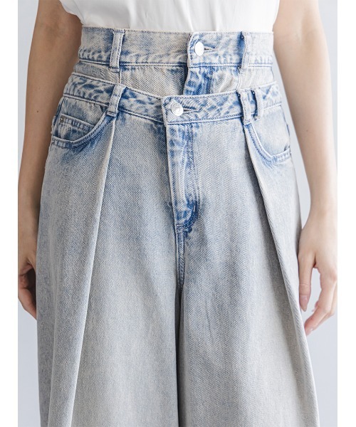 snidel デニム レイヤードデザインパンツ レイヤードデザインパンツ（デニムパンツ）｜SNIDEL（スナイデル