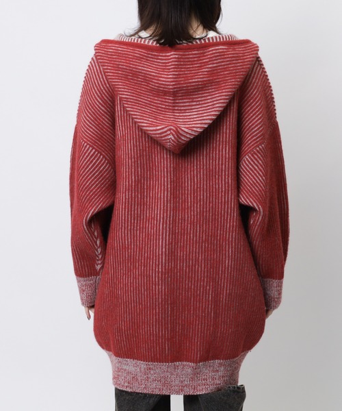 SPIRALGIRL（スパイラルガール）の「ロゴオーバーZIPニット（ニット/セーター・レディース・ブラック/レッド/ホワイト・FREE）」の18枚目の写真