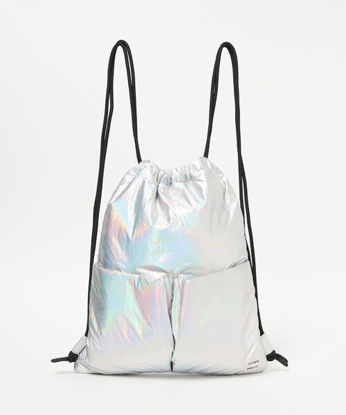 CITEN（シテン）の「＜CITEN＞ダブルポケットナップサック（バックパック/リュック・レディース・ブラック/シルバー/ライトグレー・FREE）」の13枚目の写真