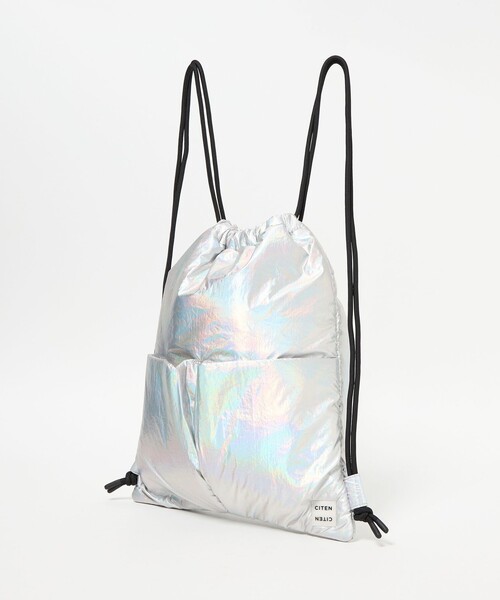 CITEN（シテン）の「＜CITEN＞ダブルポケットナップサック（バックパック/リュック・レディース・ブラック/シルバー/ライトグレー・FREE）」の16枚目の写真