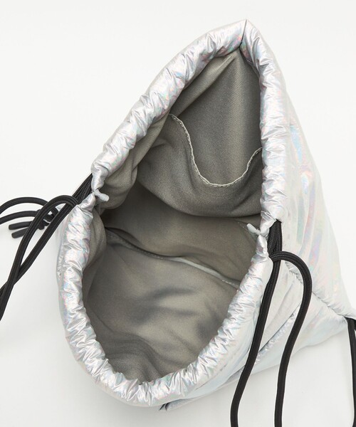 CITEN（シテン）の「＜CITEN＞ダブルポケットナップサック（バックパック/リュック・レディース・ブラック/シルバー/ライトグレー・FREE）」の19枚目の写真