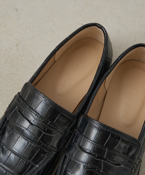 PUAL CE CIN（ピュアルセシン）の「ワンポイントロゴコインローファー（ローファー・レディース・ブラック系/ブラック・SMALL/MEDIUM/LARGE）」の15枚目の写真