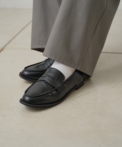 PUAL CE CIN（ピュアルセシン）の「ワンポイントロゴコインローファー（ローファー・レディース・ブラック系/ブラック・SMALL/MEDIUM/LARGE）」の5枚目の写真