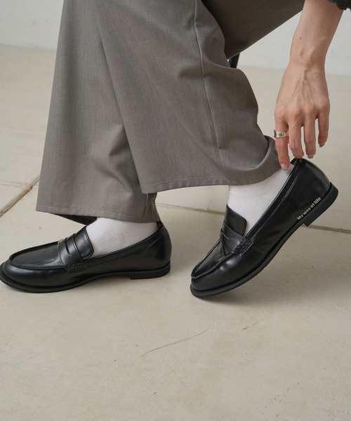 PUAL CE CIN（ピュアルセシン）の「ワンポイントロゴコインローファー（ローファー・レディース・ブラック系/ブラック・SMALL/MEDIUM/LARGE）」の7枚目の写真