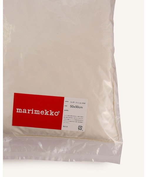 marimekko（マリメッコ）の「【ノベルティ付】Unikko / Bath mat ＆Cushion Cover  50x50 cm＆Inner Cushion 50×50（クッション/クッションカバー・レディース・アイボリー・FREE）」の2枚目の写真