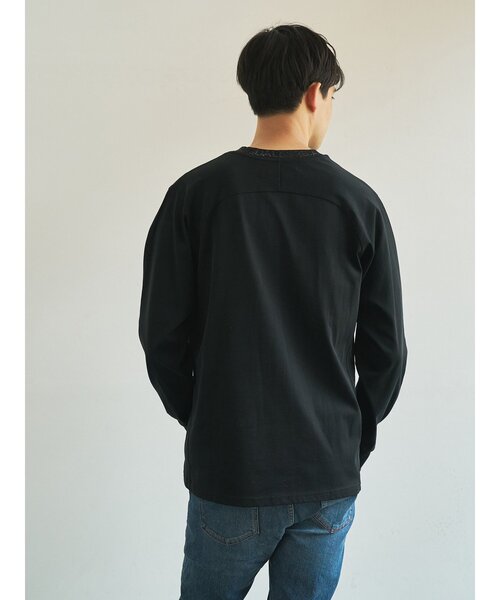 セール】【1PIU1UGUALE3】 RHINESTONE L/Tラインストーンネックロゴ