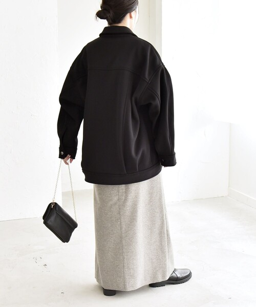 quaranciel:〈洗濯機可能〉ダンボール 裏起毛 コクーン オーバー