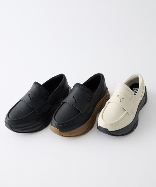 早い者勝ち。新品プーマボリュームソールローファー / スニーカー forksy.】【PUMA】ボリュームソールコインローファー / スニーカー