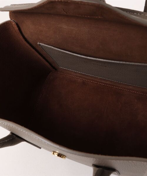 CHRISTIAN VILLA(クリスチャンヴィラ)の「【CHRISTIAN VILLA】ベーシックミディアムハンドバッグ(Q56378)(ハンドバッグ・レディース・グレー/ブラック・ALL)」の6枚目の写真