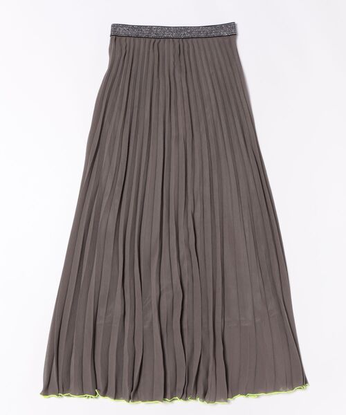 Q（キュー）の「ニュアンスカラースカート（スカート・レディース・ベージュ系その他/カーキ・MEDIUM）」の7枚目の写真