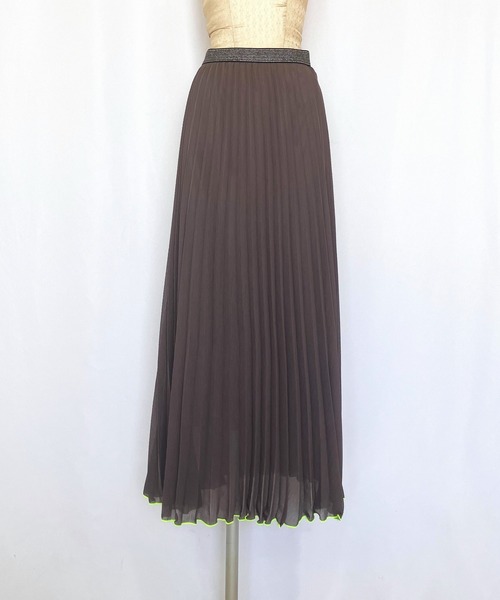 Q（キュー）の「ニュアンスカラースカート（スカート・レディース・ベージュ系その他/カーキ・MEDIUM）」の19枚目の写真