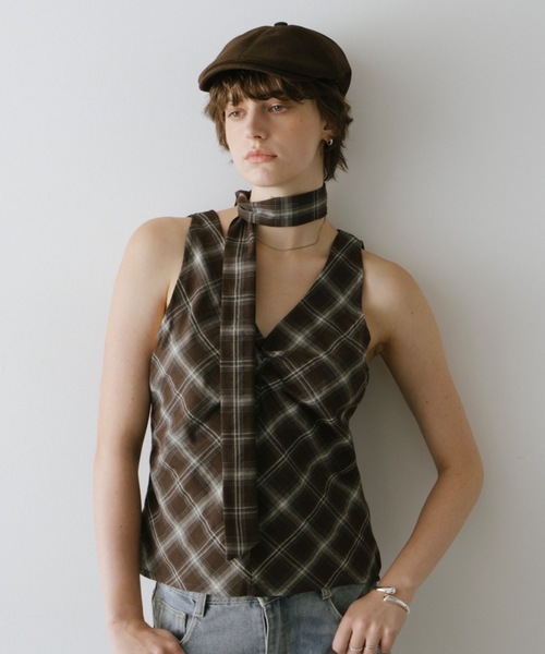 DRWCYS（ドロシーズ）の「チェックフロントギャザートップス（シャツ/ブラウス・レディース・ブラック/ブラウン・FREE）」の16枚目の写真