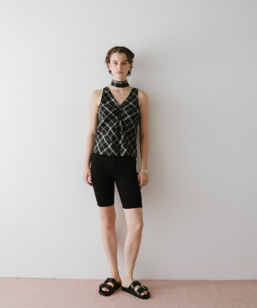 DRWCYS（ドロシーズ）の「チェックフロントギャザートップス（シャツ/ブラウス・レディース・ブラック/ブラウン・FREE）」の11枚目の写真