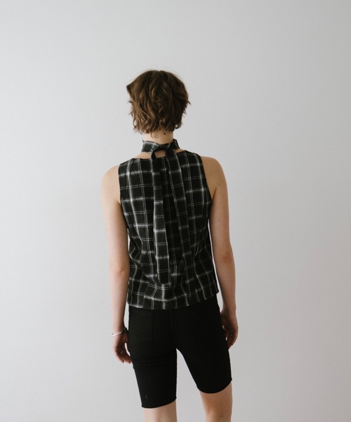 DRWCYS（ドロシーズ）の「チェックフロントギャザートップス（シャツ/ブラウス・レディース・ブラック/ブラウン・FREE）」の10枚目の写真