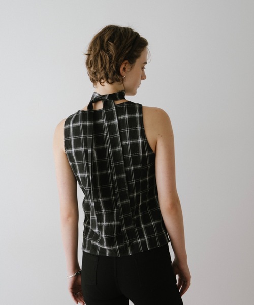 DRWCYS（ドロシーズ）の「チェックフロントギャザートップス（シャツ/ブラウス・レディース・ブラック/ブラウン・FREE）」の8枚目の写真
