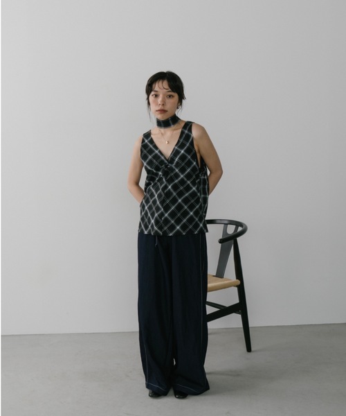 DRWCYS（ドロシーズ）の「チェックフロントギャザートップス（シャツ/ブラウス・レディース・ブラック/ブラウン・FREE）」の20枚目の写真