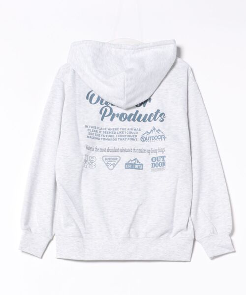 FOUND GOOD（ファウンドグッド）の「【OUTDOOR　PRODUCTS】　ジップパーカー/31098032（パーカー・メンズ・ブルー系5/グレー系5/ホワイト系5・XL/M/L）」の8枚目の写真
