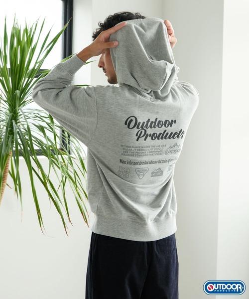 FOUND GOOD（ファウンドグッド）の「【OUTDOOR　PRODUCTS】　ジップパーカー/31098032（パーカー・メンズ・ブルー系5/グレー系5/ホワイト系5・XL/M/L）」の2枚目の写真