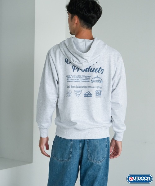 FOUND GOOD（ファウンドグッド）の「【OUTDOOR　PRODUCTS】　ジップパーカー/31098032（パーカー・メンズ・ブルー系5/グレー系5/ホワイト系5・XL/M/L）」の13枚目の写真