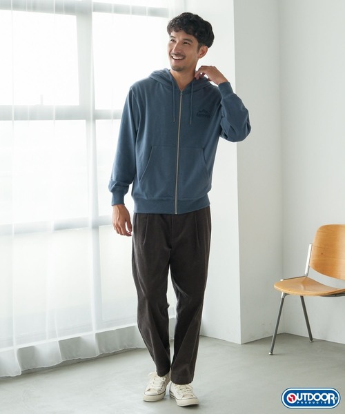 FOUND GOOD（ファウンドグッド）の「【OUTDOOR　PRODUCTS】　ジップパーカー/31098032（パーカー・メンズ・ブルー系5/グレー系5/ホワイト系5・XL/M/L）」の18枚目の写真