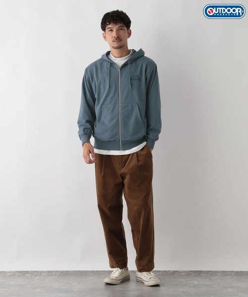 FOUND GOOD（ファウンドグッド）の「【OUTDOOR　PRODUCTS】　ジップパーカー/31098032（パーカー・メンズ・ブルー系5/グレー系5/ホワイト系5・XL/M/L）」の22枚目の写真