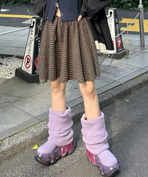 Alley Tokyo（アリートーキョー）の「【セットにもなる！】チェックフレアスカート（スカート・レディース・グリーン/ブラウン・FREE）」の22枚目の写真