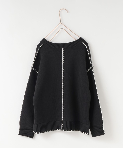 セール】ハイショクステッチプルオーバー 595648（ニット/セーター