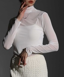 Sawa a la mode | メッシュシアートップス(Tシャツ/カットソー)