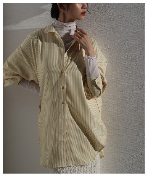 Sawa a la mode（サワアラモード）の「メッシュシアートップス（Tシャツ/カットソー・レディース・グレー/ブラック/ホワイト/ブラウン・FREE）」の11枚目の写真