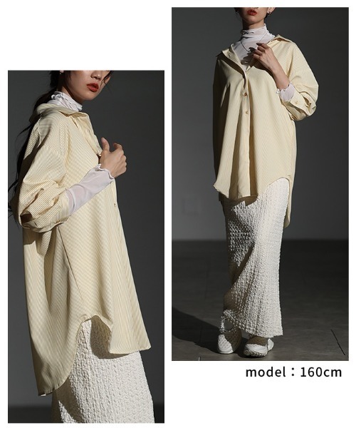 Sawa a la mode（サワアラモード）の「メッシュシアートップス（Tシャツ/カットソー・レディース・グレー/ブラック/ホワイト/ブラウン・FREE）」の13枚目の写真