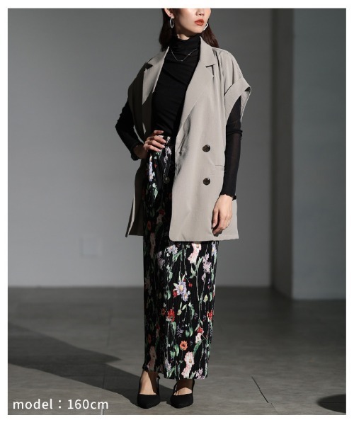 Sawa a la mode（サワアラモード）の「メッシュシアートップス（Tシャツ/カットソー・レディース・グレー/ブラック/ホワイト/ブラウン・FREE）」の21枚目の写真