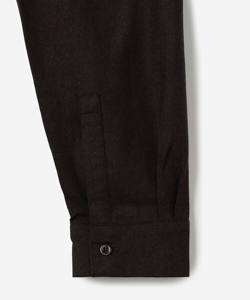 GALLEGO DESPORTES（ギャレゴデスポート）の「GALLEGO DESPORTES | ウール オーバーサイズパッチポケットシャツ MEN（シャツ/ブラウス・メンズ・ブラック/ブラウン・M/S）」の7枚目の写真