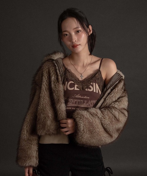 フェイクファーブルゾン（ブルゾン）｜apres jour mignon（アプレ