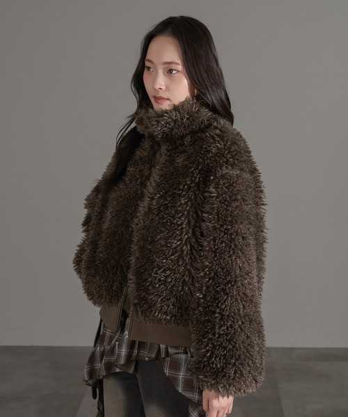 フェイクファーブルゾン（ブルゾン）｜apres jour mignon（アプレ