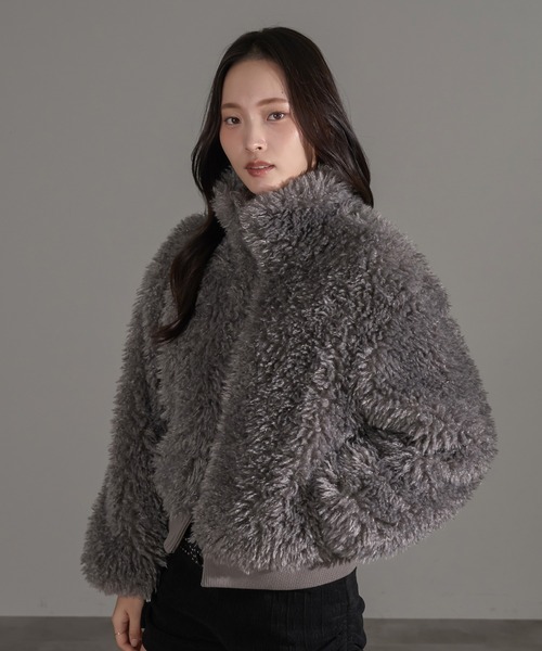 フェイクファーブルゾン（ブルゾン）｜apres jour mignon（アプレ