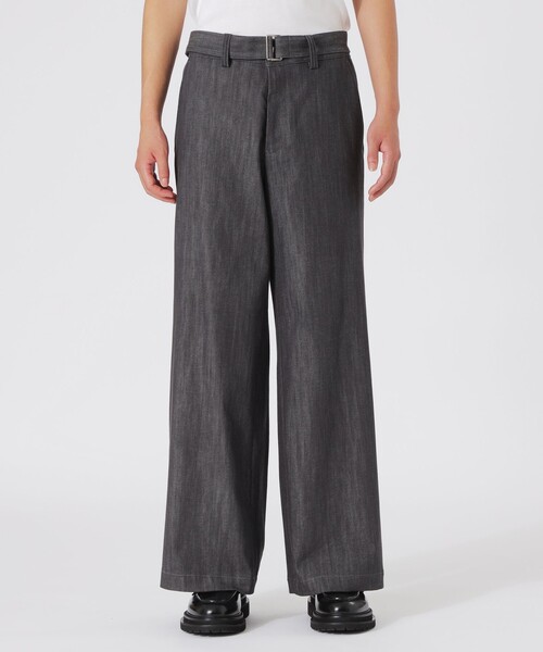 LOVELESS（ラブレス）の「ベルテッドバギーデニム（デニムパンツ・メンズ・ネイビー/ブラック・L/M/S）」の9枚目の写真