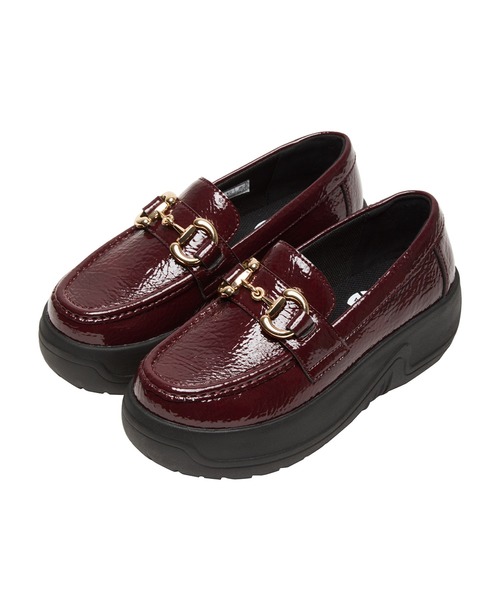 SHAKA(シャカ)の「SHAKA 厚底 ビット ローファー BIT LOAFER EVOL CHUNKY(ローファー・レディース・ブラック/ワイン系・23/24)」の2枚目の写真