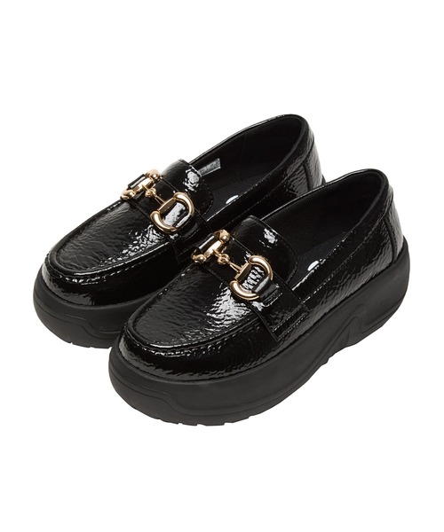 SHAKA(シャカ)の「SHAKA 厚底 ビット ローファー BIT LOAFER EVOL CHUNKY(ローファー・レディース・ブラック/ワイン系・23/24)」の6枚目の写真