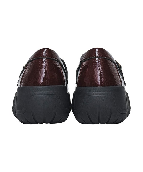 SHAKA(シャカ)の「SHAKA 厚底 ビット ローファー BIT LOAFER EVOL CHUNKY(ローファー・レディース・ブラック/ワイン系・23/24)」の12枚目の写真