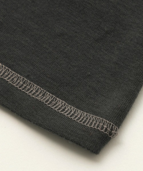 X-girl(エックスガール)の「LOGO PATCH L/S BABY TEE(Tシャツ/カットソー・レディース・オリーブ/ピンク/チャコール・ONE SIZE)」の8枚目の写真