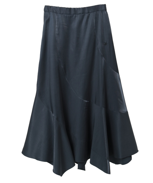 CONVERSE TOKYO(コンバーストウキョウ)の「SATIN SPIRAL SKIRT(スカート・レディース・グレー/ベージュ・FREE)」の2枚目の写真