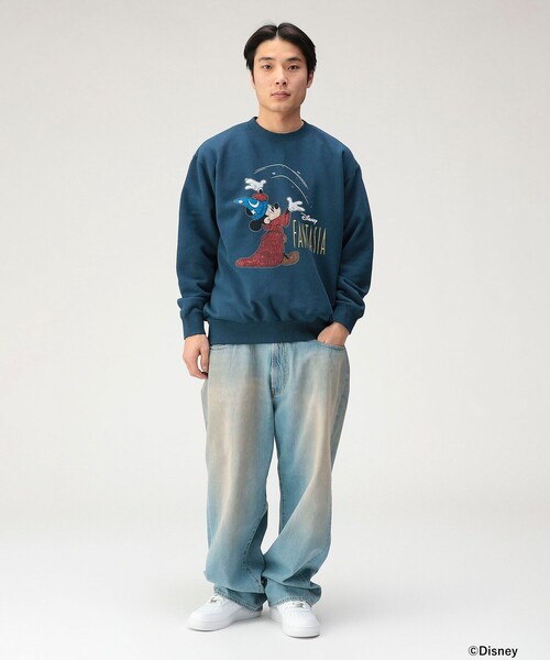 GOOD ROCK SPEED(グッドロックスピード)の「【別注】GOOD ROCK SPEED / FANTASIA / CREWNECK③(スウェット・メンズ・ネイビー・M/L/XL)」の3枚目の写真