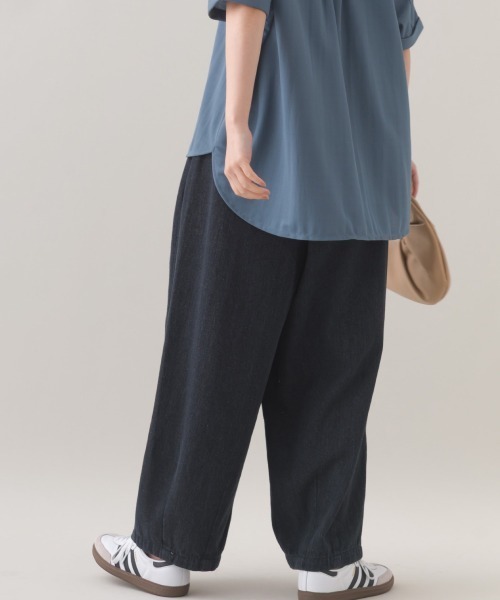 OMNES（オムネス）の「ワッシャーダンプ＆デニムサーカスパンツ（その他パンツ・レディース・ネイビー/ベージュ/カーキ/ブラック・MEDIUM/LARGE）」の13枚目の写真