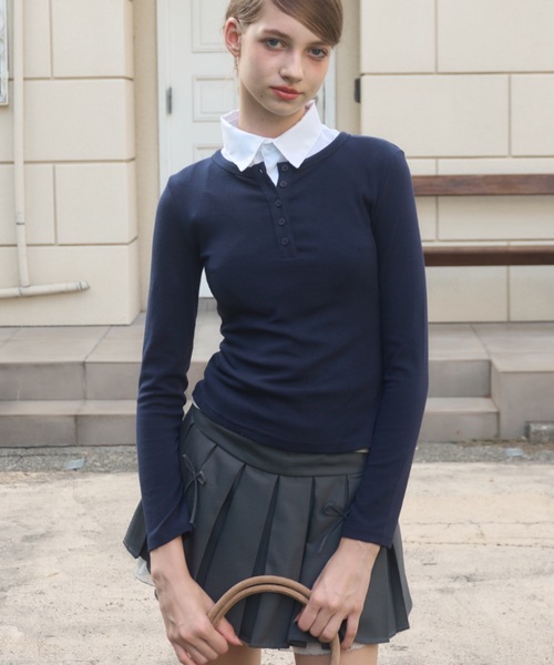 今季完売　Deuxieme Classe Henley Tシャツ　ヘンリーネック 今季完売Deuxieme Classe Henley Tシャツヘンリーネック