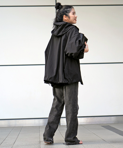 AP STUDIO(エーピーストゥディオ)の「メモリータフタブルゾン(その他アウター・レディース・ブラック・FREE)」の3枚目の写真