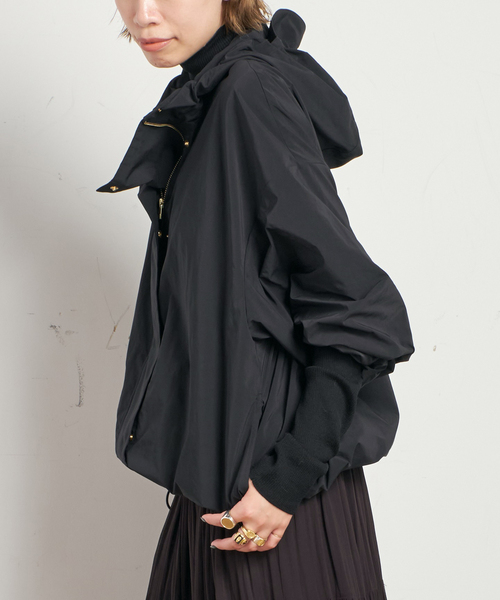 AP STUDIO(エーピーストゥディオ)の「メモリータフタブルゾン(その他アウター・レディース・ブラック・FREE)」の6枚目の写真