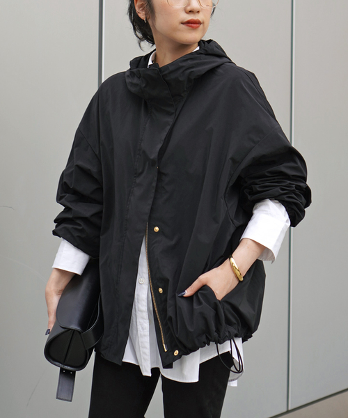 AP STUDIO(エーピーストゥディオ)の「メモリータフタブルゾン(その他アウター・レディース・ブラック・FREE)」の12枚目の写真