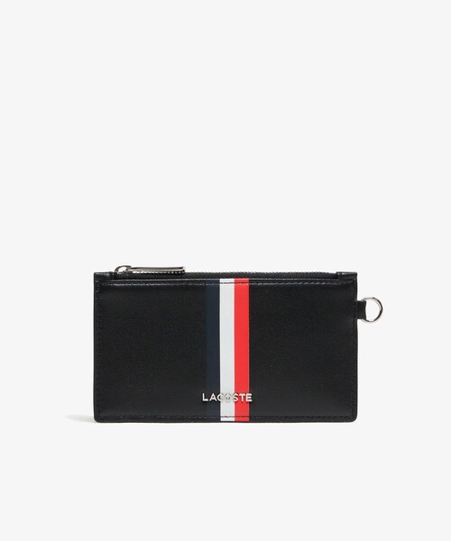ラコステ（LACOSTE）/トリコロールプリントレザーマルチケース セール】トリコロールプリントレザーマルチケース（カードケース