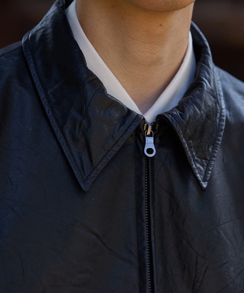 BALLAST ARK（バラストアーク）の「BALLAST ARK / バラストアーク：Upcycled Cow Leather Jacket：BA12-JK01[AST]（その他アウター・メンズ・ブラック・M/L）」の20枚目の写真